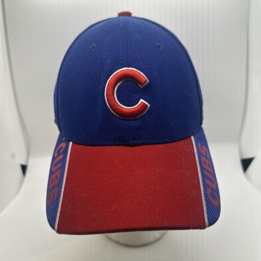 Vintage New Era Chicago Cubs Hat Cap Strap Back Adjustable OS Blue Adult 9forty